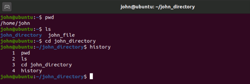 history command