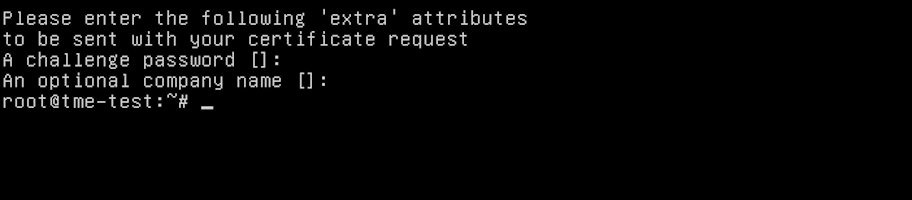 Optional password