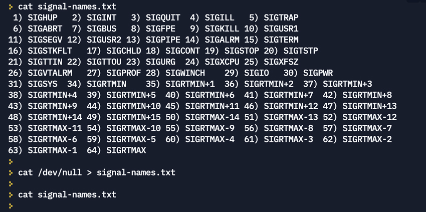 /dev/null 9